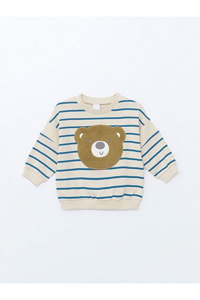 LC Waikiki Lcw Embroidered Baby Boy Sweatshirt and Pants 2-Piece Fast Fashion