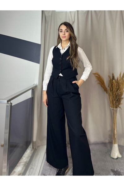 Starmount Butik Keten Yelek Pantolon Takım. Şık günlük takım elbise