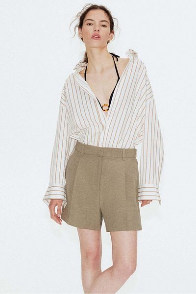 H&M Linen-blend Shorts