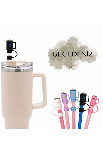 GECEDENİZ Straw Stopper Quencher Thermos Compatible