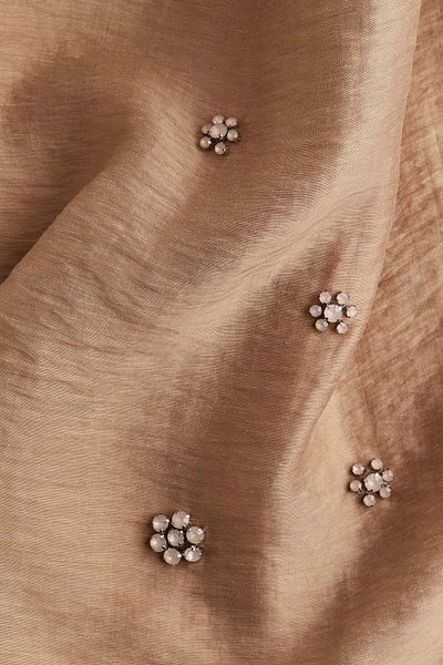H&M تنورة شفافة مزينة