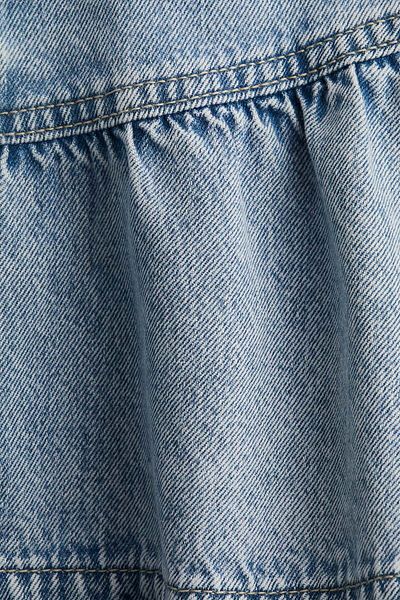 H&M Peplum-hem Denim Skirt