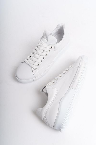 Modabuymus Pantofi de sport casual pentru femei Harry White din piele naturală