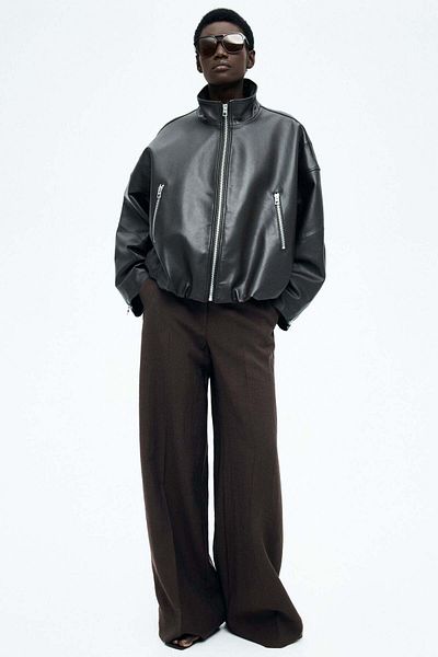H&M Wide tailored trousers