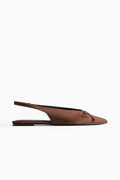 H&M Bow-decorated Slingbacks
