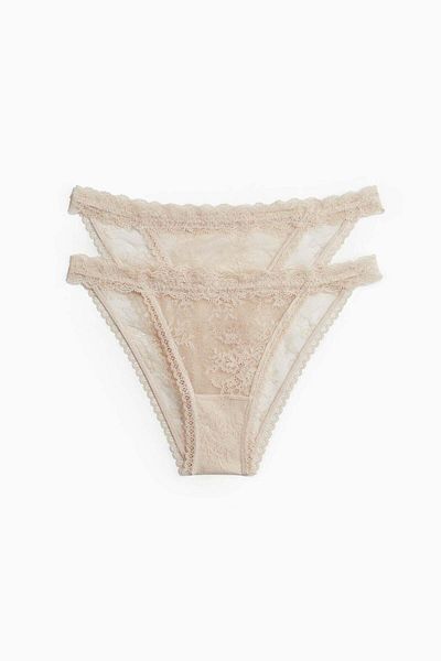 H&M 2-pack lace tanga briefs