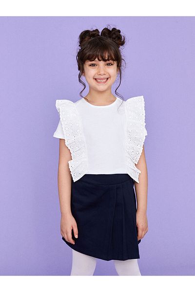LC Waikiki Lcw Basic Gabardine Girl's Shorts Skirt