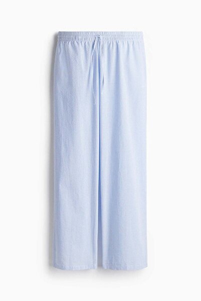 H&M Seersucker Drawstring Trousers