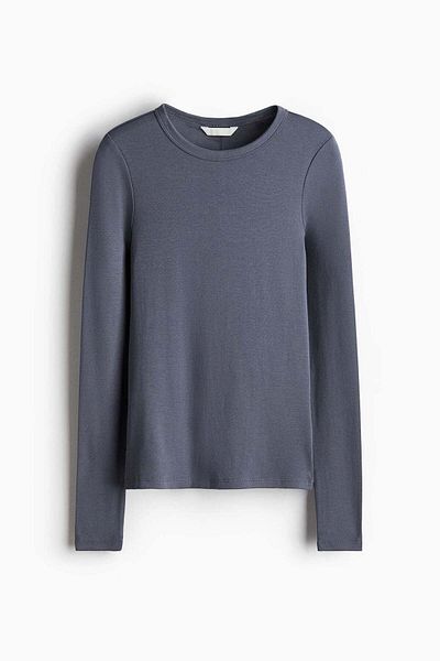 H&M Long-sleeved Jersey Top