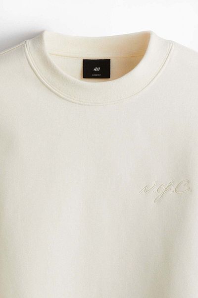 H&M Loose Fit Printed Sweatshirt