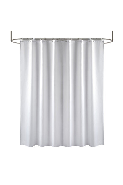 Choice ستارة حمام متينة بيضاء مقاس 180*230 سم، قماش مقاوم للماء، ستارة حمام ط...