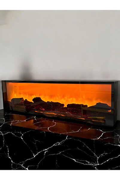 MeGulart Elektrikli Şömine 170 X 30 X 14 Cm Renk Modlu Uzaktan Kumandalı