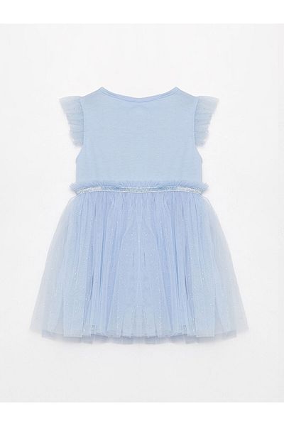 LC Waikiki Lcw Crew Neck Printed Baby Girl Dress Fast Fashion