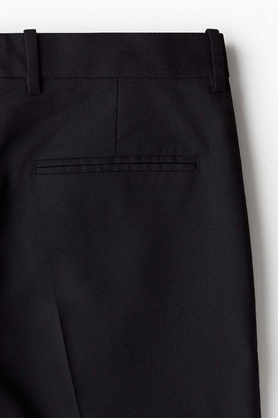 H&M Regular Fit Tailored linen-blend trousers