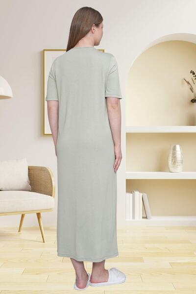 Mecit Pijama Γυναικείο νυχτικό Mecit 6049 Green Plus Size