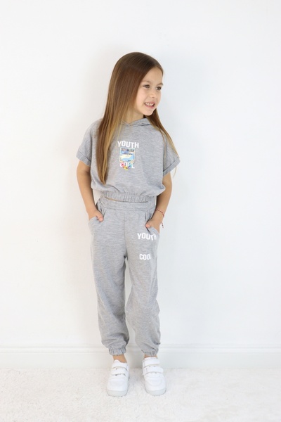 Pijamella Girl's Hooded Bottom-Top Set