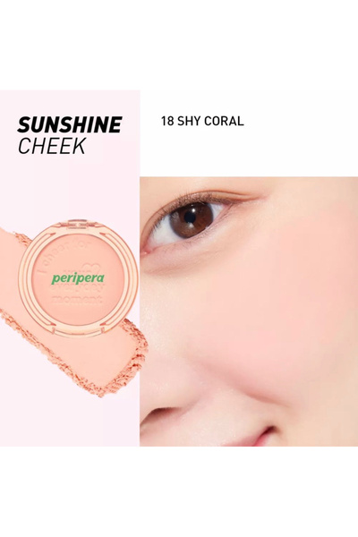 PERIPERA Peripera Pure Blush Sunshine Cheek - 18 Coral Tea