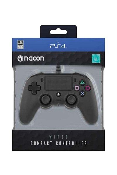 Nacon Wired Compact Controller For PlayStation 4 Black