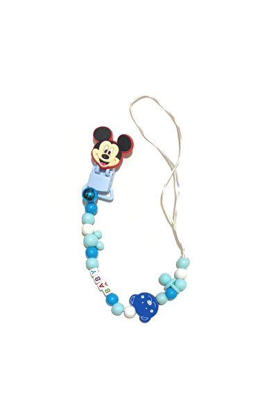 Generic Pacifier Holder Chain - Blue - 04