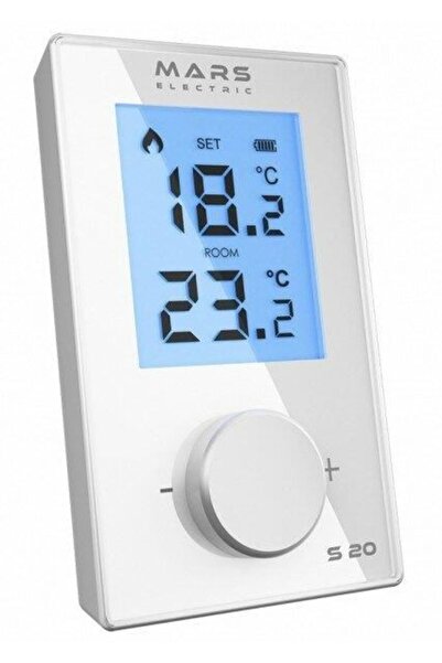 Mars S20 KABLOSUZ ODA TERMOSTADI SİYAH