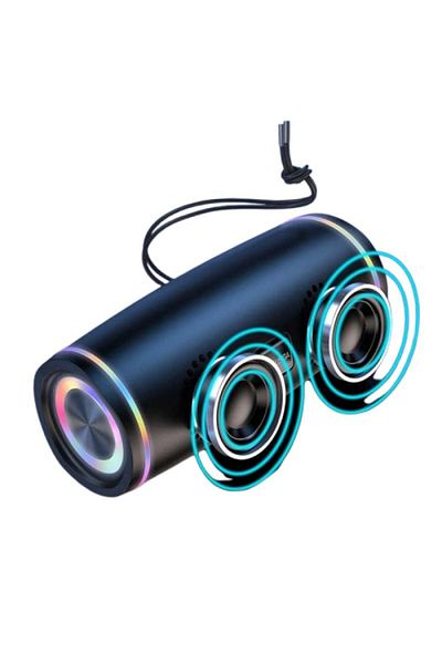 Matrix Wireless Double Speaker with Double Diaphragm - 1800mAh - Black - M-630