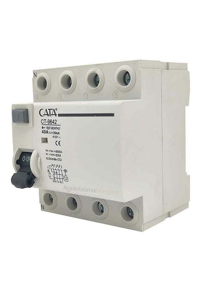 Cata Ct-9642 4x40 Ampere 30 Ma Residual Current Relay