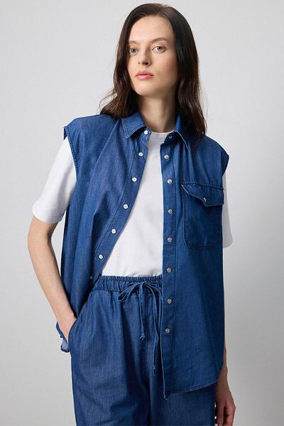 Touché Privé Denim Effect Vest