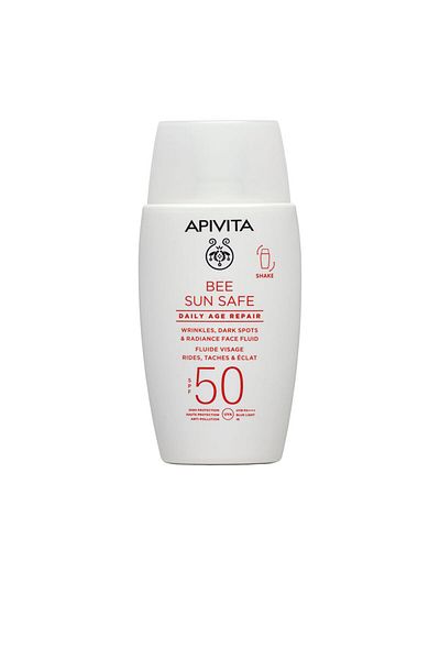 Apivita Bee Sun Safe Tägliches Anti-aging Repair Spf50 Gesichtsfluid 50 ml