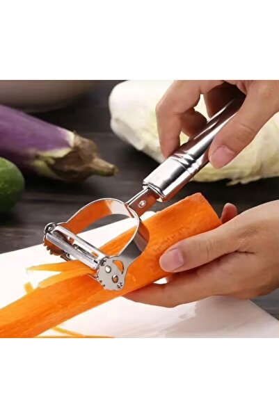 BLUE SİDE Multi-Functional Stainless Steel Julienne Peeler and Chopper Fruit ...