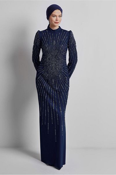 Alvina EVENING DRESS WITH STONE DETAIL 50510