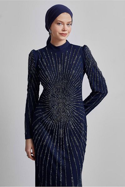 Alvina EVENING DRESS WITH STONE DETAIL 50510