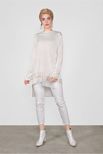 Alvina Asymetric Cut Knitwear Tunic 41057