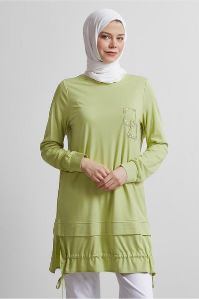 Alvina Shiring Detail Trainers Tunic 45463