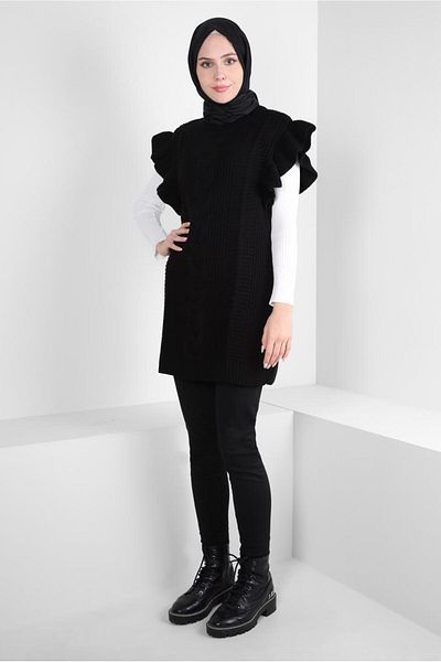 Alvina Ruffle Detailed Knitwear Sweater 44030