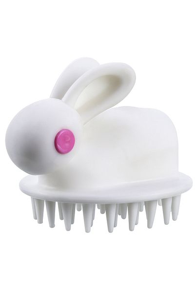 Generic Silicone Hair Washing Comb - White