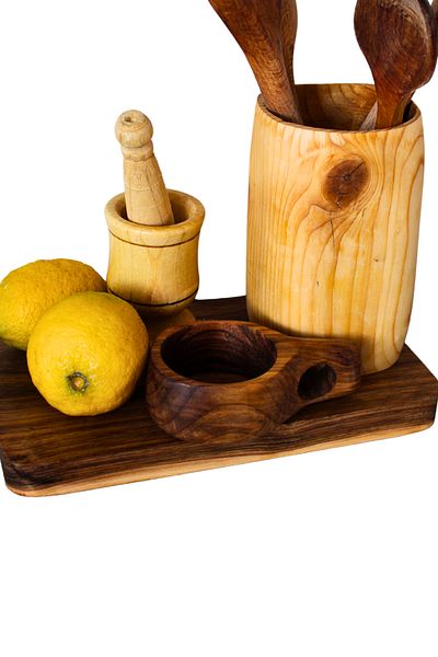 FİRUZ WOOD Quality Walnut Wood - Luxury Natural Wood Presentation Rack - Standing - Organizer Oil Pot