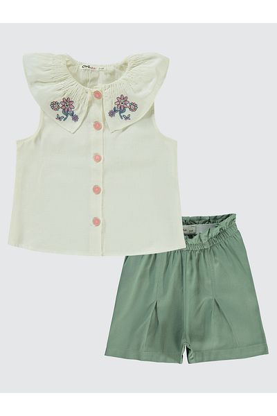 Civil Girls 2-5 Years Old Girl's Ecru Suit Set