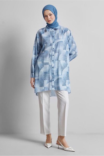 Alvina Patterned Tunic Model No: 45405