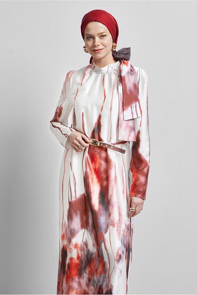 Alvina Belted Dress Model: 45451