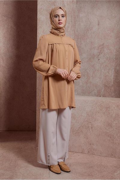 Alvina FRILLED COLLAR TUNIC 44488