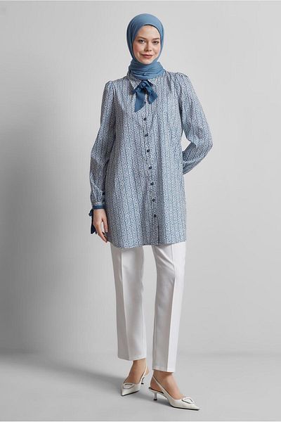 Alvina Patterned Tunic Model No: 45417