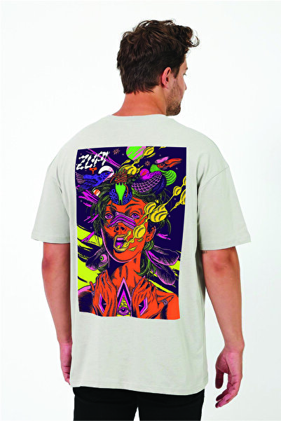 By Caspita Fashion Lenithra psihodelični ranac Štampano unisex Oversize kroj ...