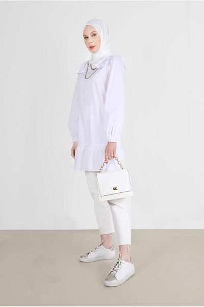 Alvina Tunic 42663 - Bow Detailed