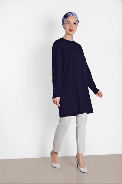Alvina Tunic with Sleeves Straps 4415