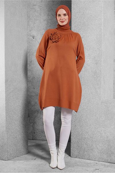 Alvina Broshe Detailed Knitting Tunic 44987