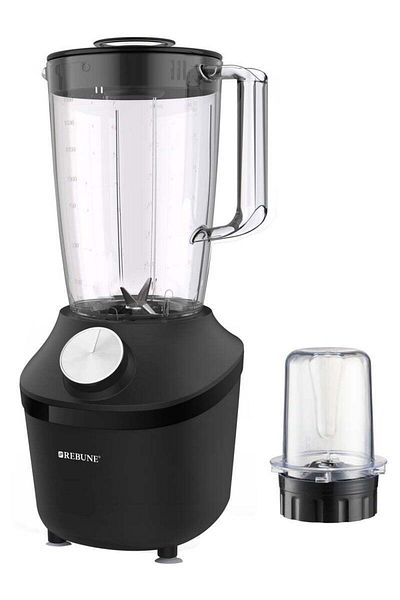 rebune Ribon 2-in-1 Electric Blender 650 Watts 1.8 Liters RE-2-195 BLACK