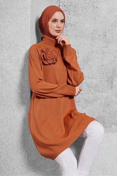 Alvina Broshe Detailed Knitting Tunic 44987