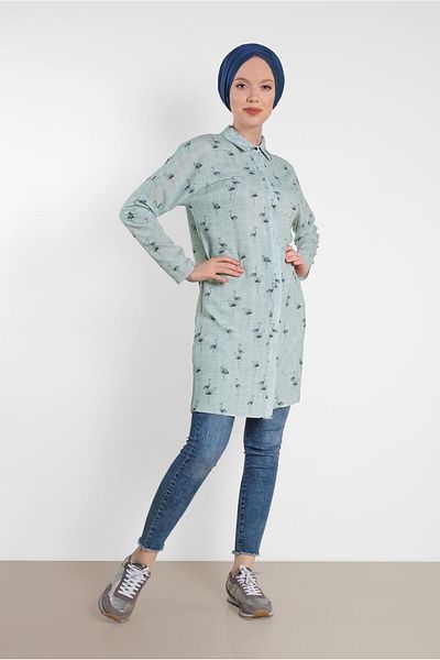 Alvina Flamingo Patterned Tunic 4492-4