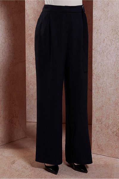 Alvina Crepe Trousers - Wide Leg, Model 70602