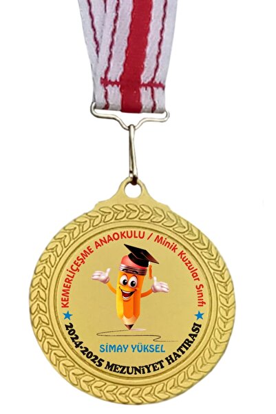 Madalya Anasınıfı Mezuniyet Madalyası Okula Özel ALTIN TRMD126